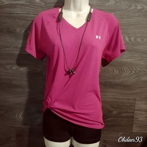 (3for$20) Under Armour purple tshirt size large